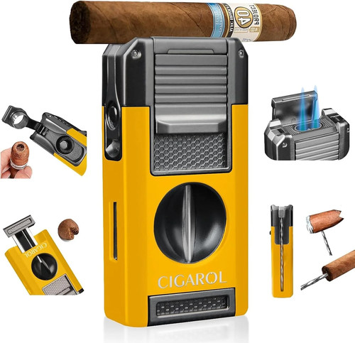 Cigar lighter with - lighter,